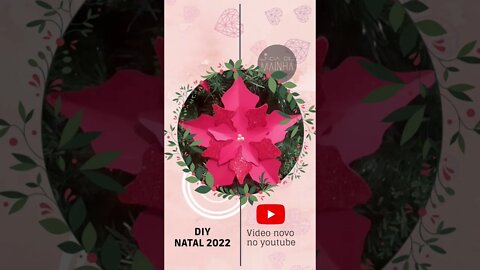 Diy flor de natal Hojee #shorts #viral