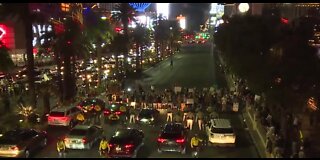 Black Lives Matter protesters take to Vegas Blvd on Juneteenth