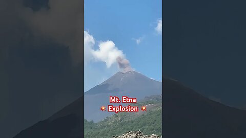 Mt. Etna Explosion 💥 8-26-23 #volcano #explosion #eruption #sicily