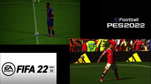 GamePlay Pes2022 VS Fifa 2022
