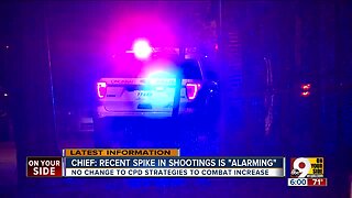 Chief: No pattern in recent spike of Cincinnati shootings