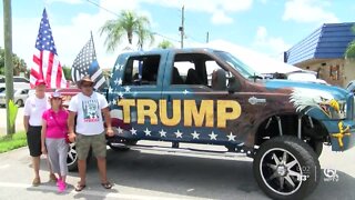Thousands show support for President Trump during Flag Day parades