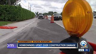 Homeowners upset over construction damage in Boca Raton