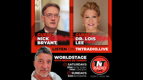 Nick Bryant and Dr. Lois Lee on Worldstage with Bruce de Torres 10 December 2023