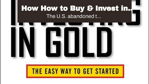 How How to Buy & Invest in Gold in Australia - Canstar can Save You Time, Stress, and Money.