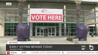 Early voting begins in San Diego County