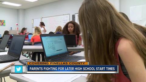 Parents fighting for later high school start times