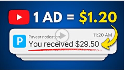 Earn $1.20 PER AD Watched - Make Money Online