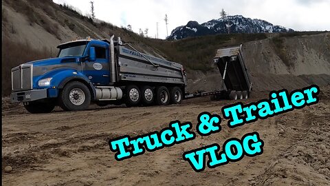 Truck and Trailer Dump Truck VLOG. Kenworth T880 Trucking.