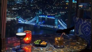 London Coffee.Tower Bridge.Coffee Ambience Piano and Instrumental Jazz Music For Relax.