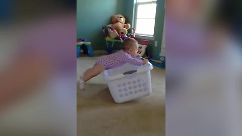 "Baby Finds New Way to Plank"