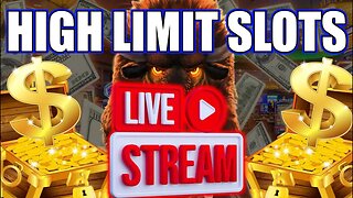 🔴LIVE: Clickfather Gambles $35,000 In Las Vegas: High Limit Slot Play on Huff N more Puff