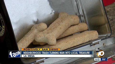 Neighborhood trash turning La Mesa man into local treasure