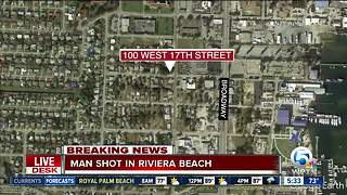 Man shot along 17th Street in Riviera Beach