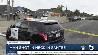 Man shot in the neck on freeway in Santee