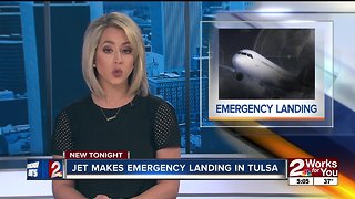 Jet makes emergency landing in Tulsa