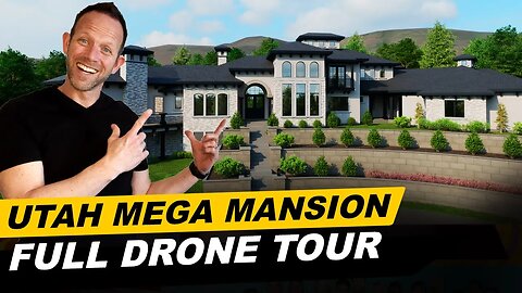 INSANE DRONE Home Tour - MASSIVE Mansion in Utah #drone #hometour