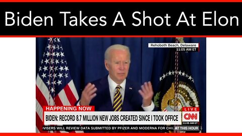 Biden Takes A Shot At Elon, Then Forgets Where He Was Going With It