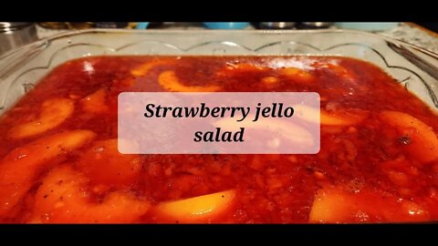 Special request strawberry jello salad #jello