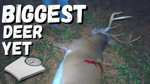 The BIGGEST Georgia Deer I've Ever KILLED...How Much Did It Weigh? (Knife Giveaway)