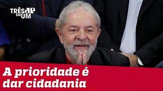 'O povo não será enganado mais uma vez', diz Lula