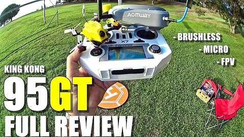 KINGKONG 95GT FPV Racing Drone - Full Review - Unboxing, Inspection, Flight/CRASH! Test, Pros & Cons