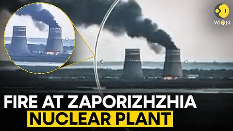 Russia Ukraine trade accusations over Zaporizhzhia nuclear plant cooling tower fire | WION Original