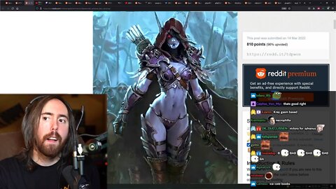 Asmongold forgot how Sylvanas used to look like