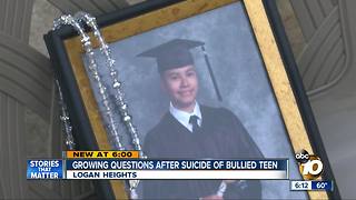 Questions emerge after suicide of bullied teen