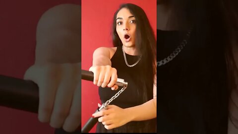 How to do a nunchaku front grip pov wrist roll tutorial for beginners #shorts