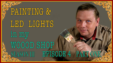 INSTALLING LED LIGHTS AND PAINTING MY WOOD SHOP PART 1