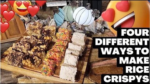 4 Rice Crispy Treat Combos Like You've Never Seen Before! #smores #peanutbutter #fruitypebbles