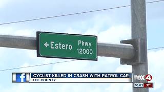 Cyclist Killed in Crash Involving Patrol Car