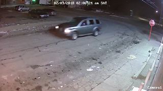 Video shows vehicle in the area of hit-and-run in Detroit