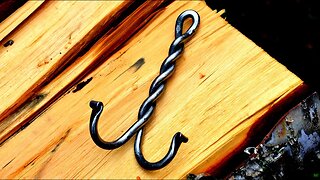 Blacksmithing for beginners: Forging a twisted double hook