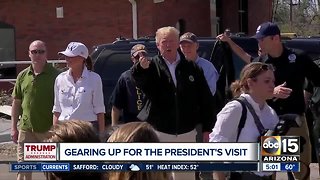 Gearing up for President Trump's Valley visit Friday