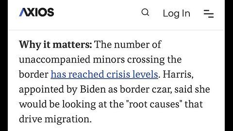 Joe Biden Put Kamala Harris in Charge of the Border and Immigration in March of 2021