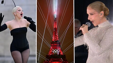 Celine Dion and Lady Gaga spectacular performance at Paris 2024 Olympics opening ceremony