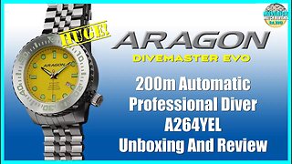 Yellow Beast! | Aragon Divemaster Evo 200m Automatic Professional Diver A264YEL Unbox & Review