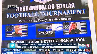 Flag Football Tournament to benefit families of fallen officers - 7am live report