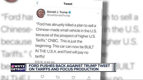 Ford says Focus Active won't be built in US, despite President Trump's tweet