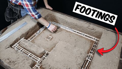 Building A Model Ranch House |02| Pouring the Footings