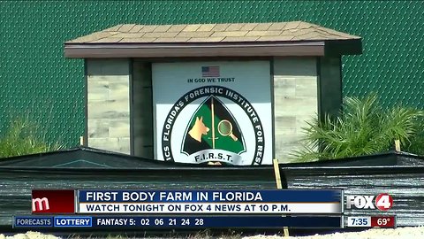 Tonight at 10: New forensics training 'body farm' for FGCU students taking shape in Pasco County