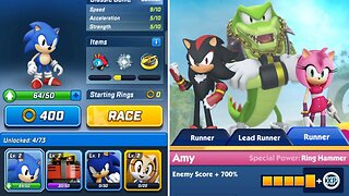 Sonic Dash 2 VS Sonic Forces I Baby Sonic VS Shadow VS Vector VS Amy Rose