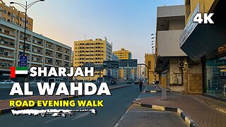 🇦🇪Sharjah, Al Wahda Road, Sharjah City - Walking Tour 4K