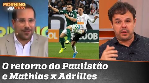 Treta em campo! Paulo Mathias perde a paciência com Adrilles
