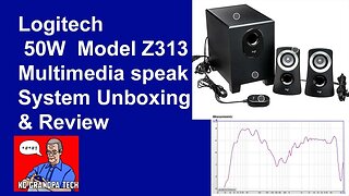 Logitech multimedia speaker system 50 watt power Unboxing and Review model Z313