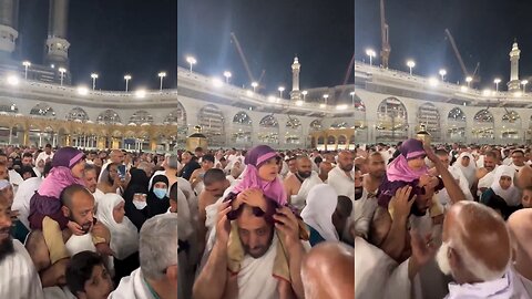Little Girl Leads Tawaf Supplication in Makkah’s Grand Mosque, Saudi Arabia