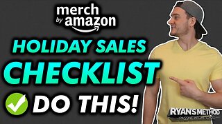 Amazon Merch Holiday ✅ CHECKLIST to Increase Your Sales!