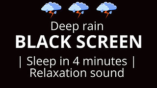 heavy Rain for Sleep on black screen